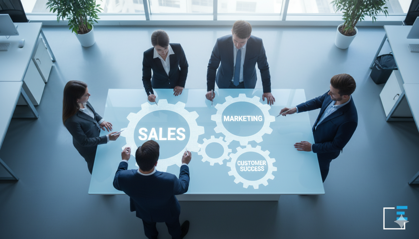 team di venditori aziendali che opera tramite modello di Revenue Opertations
