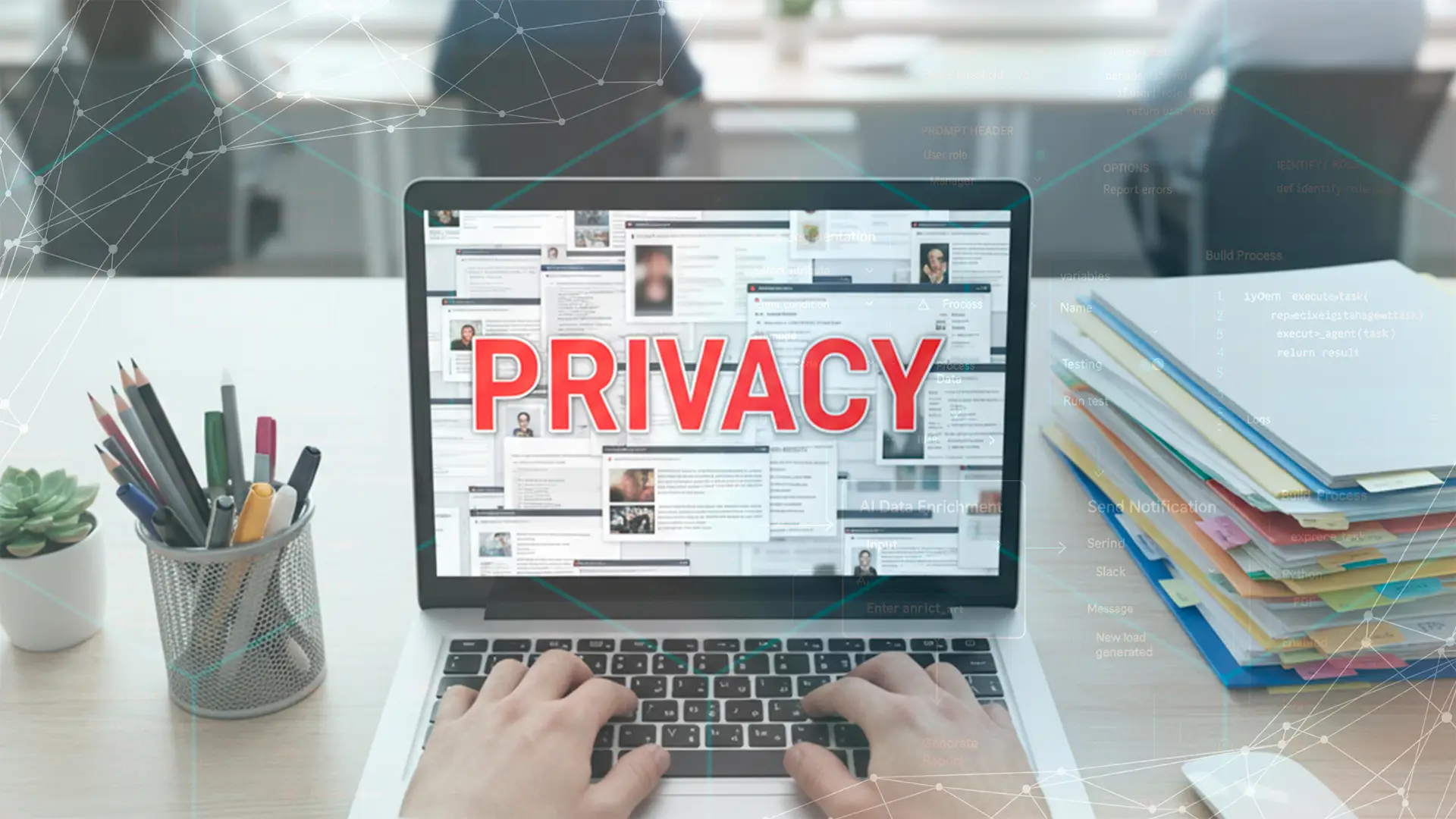commerciale analizza le schede clienti raccogliendo solo i dati necessari per rispettare la sua privacy
